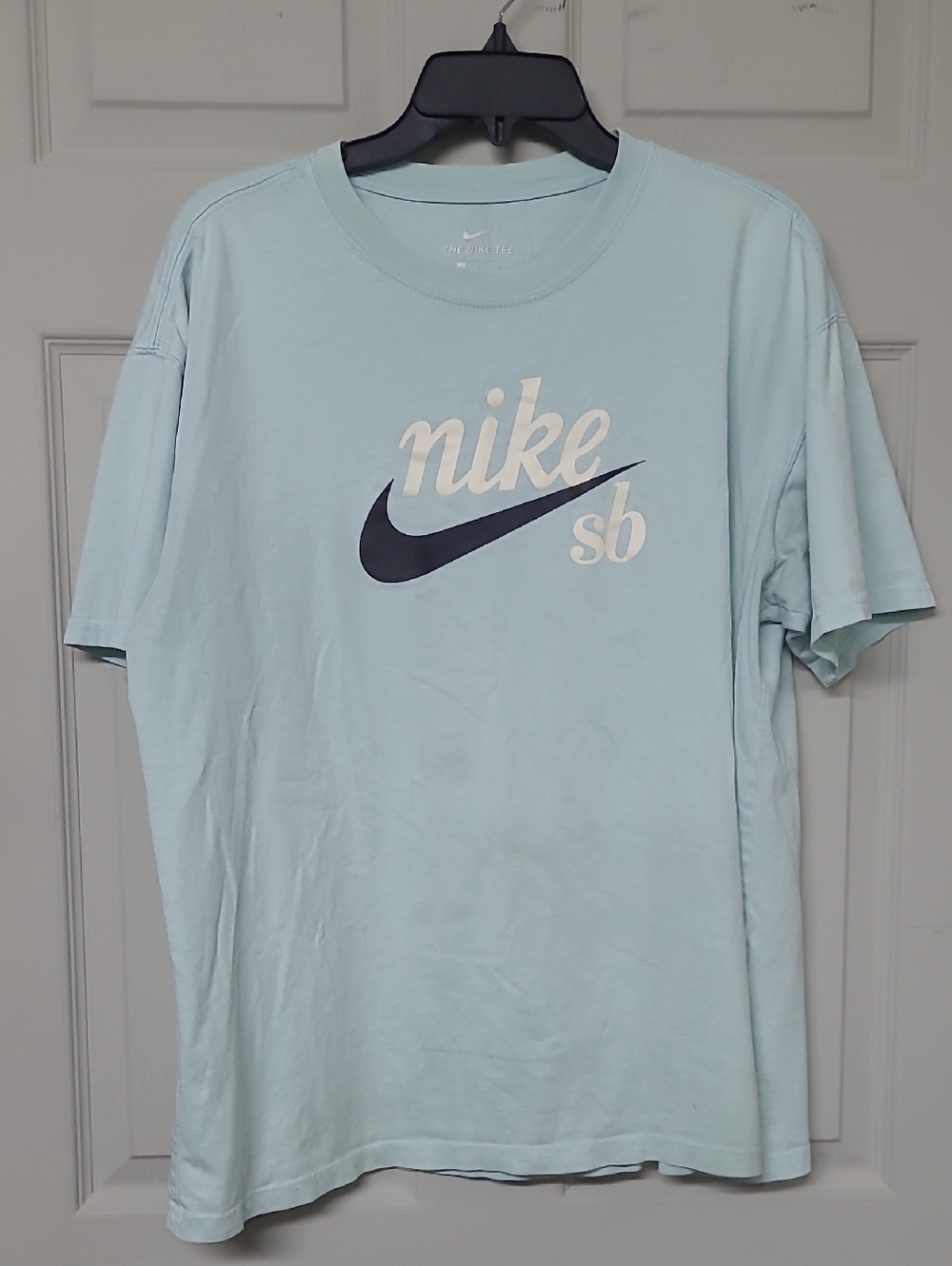 Nike Men's Light Blue Nike SB Logo Tee Size Large FUC